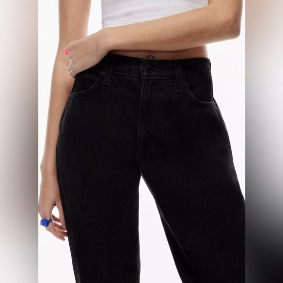 Aritzia Sunday best black mid rise baggy jeans - Picture 12 of 14